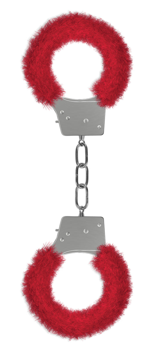 Beginner's Furry Handcuffs - Red