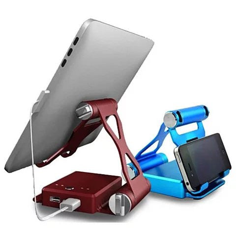 Podium Style Stand With Extended Battery Up To 200% For iPad, iPhone And Other Smart Gadgets