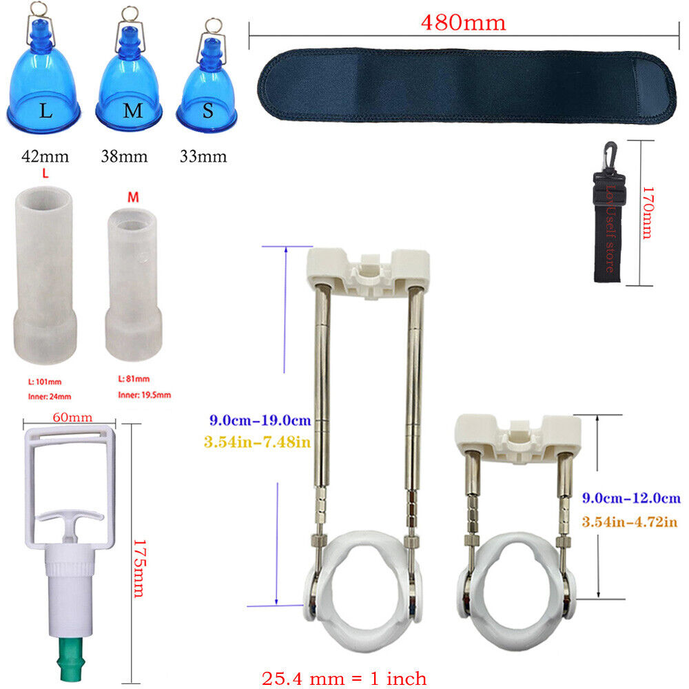 Super Penis Enlargement Extender Vacuum Stretcher Pump Hanger Bigger