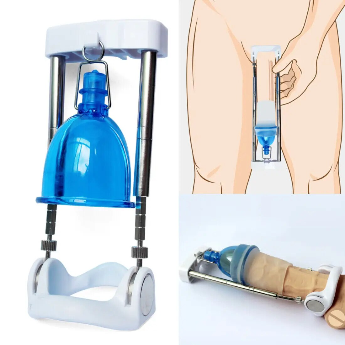 Super Penis Enlargement Extender Vacuum Stretcher Pump Hanger Bigger