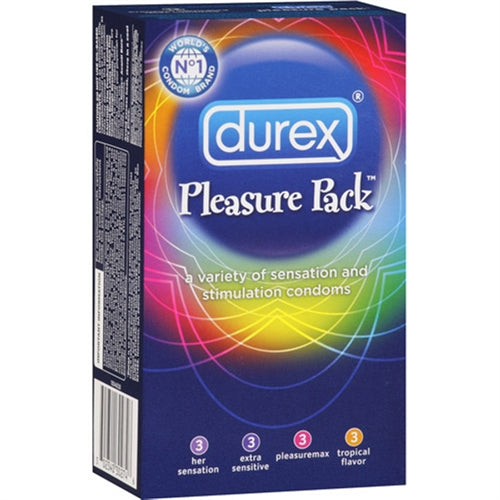 Durex Pleasure Pack - 12 Assorted Condoms