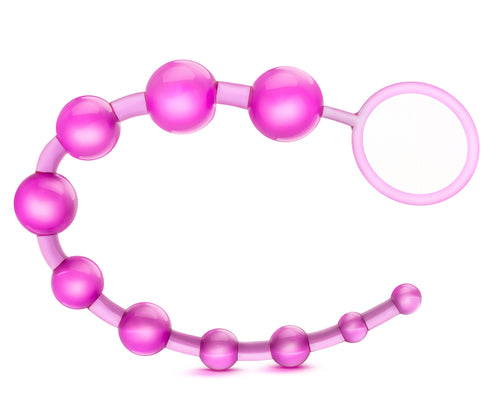 Sassy 10 Anal Beads - Pink