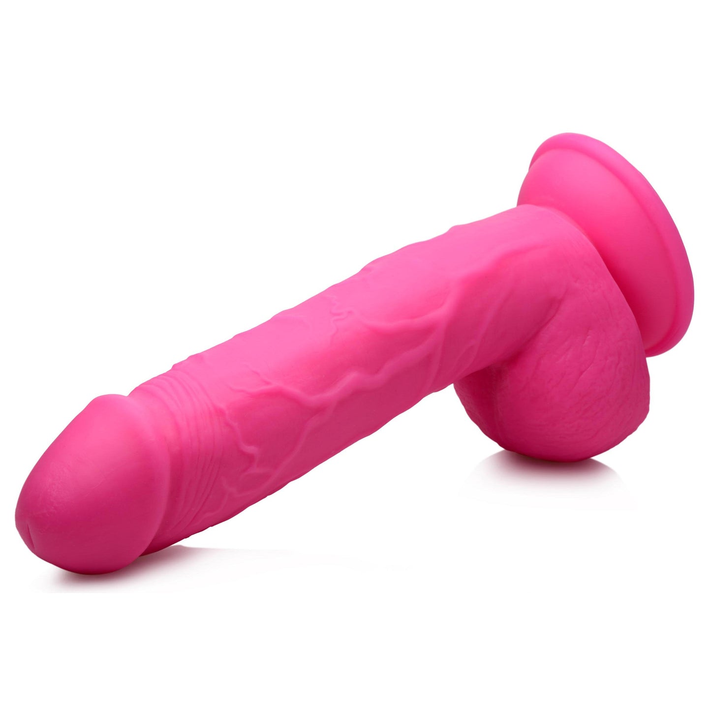 8.25" Dildo with Balls - Pink