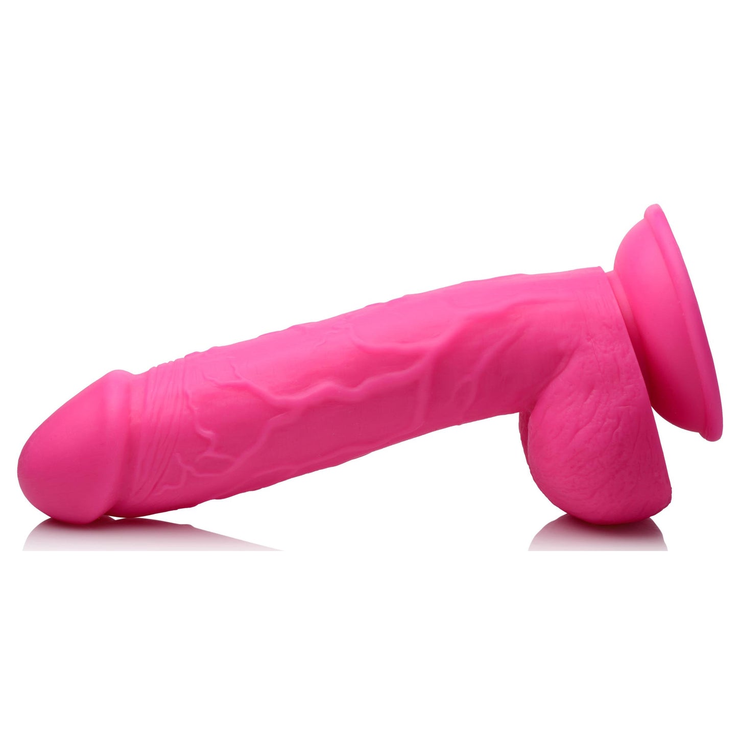 8.25" Dildo with Balls - Pink